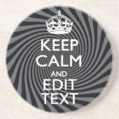 Ihre Gewohnheit behalten ruhiges Sprichwort auf Getränkeuntersetzer (Vorne)