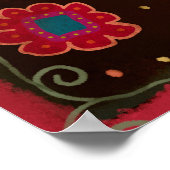 "Ihre Gewohnheiten werden Sie zitieren floralen In Poster (Ecke)