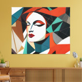 Ihre glänzenden Fragmente Leinwanddruck (Insitu (Wohnzimmer))