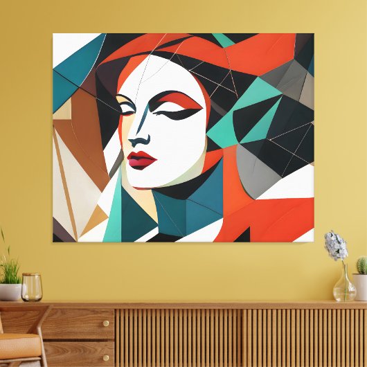 Ihre glänzenden Fragmente Leinwanddruck (Insitu (Wohnzimmer))