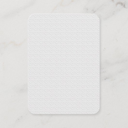 Ihre Grafikkarte für das Sammeln von Logos ist ver Visitenkarte (Rückseite)