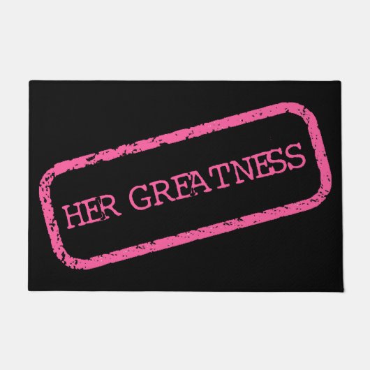 "Ihre Großzügigkeit" mit Stempeln+und+Genehmigt Fußmatte (Vorderseite)