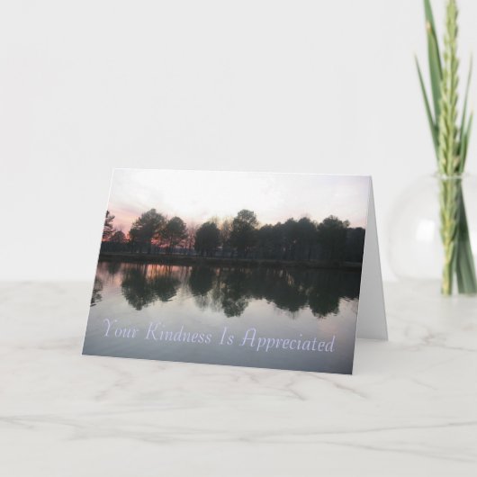 "Ihre Güte wird geschätzt " Dankeskarte (Vorderseite)