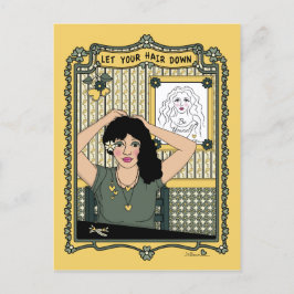 Ihre Hair Down_C_ Postkarte gelassen