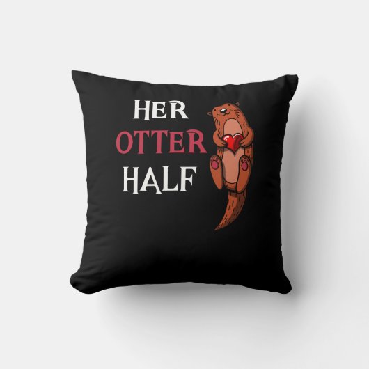 Ihre halb Niedliche Freundin passt zusammen Kissen (Vorderseite)