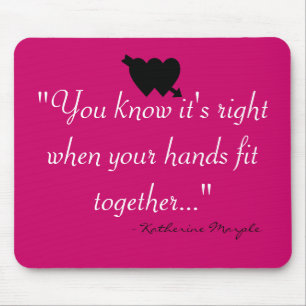 Ihre Hände passten mousepad