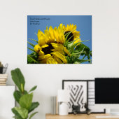 Ihre Hände und Worte für Heilung! Kunst drucken Bl Poster (Heimbüro)