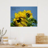 Ihre Hände und Worte für Heilung! Kunst drucken Bl Poster (Küche)