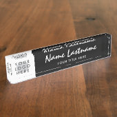 Ihre handgeschriebenen Logos, moderner Titel Schwa Namensplakette (Seite)