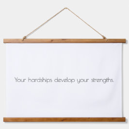 Ihre Hardships Wood Topped Wall Tapestes Wandteppich Mit Holzrahmen