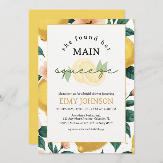 Ihre Hauptpresse Einladung (Vorne/Hinten)