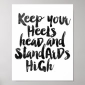 Ihre Heels auf höchstem Niveau behalten Poster (Vorne)