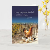 Ihre Henne ist Zuhause genannt worden Karte (Gelbe Blume)