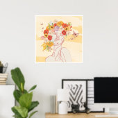 Ihre herbstliche Glückseligkeit Poster (Heimbüro)