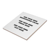 Ihre Hintergrundfarbe, Ihr Bild, Ihr eigener Text Fliese (Seite)