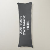 Ihre Hintergrundfarbe, Ihr Bild, Ihr eigener Text Seitenschläferkissen (Vorderseite Vertikal)