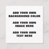 Ihre Hintergrundfarbe, Ihr Bild, Ihr eigener Text Telefonnummerkarte (Vorderseite)