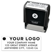 Ihre horizontale Logo-Adresse für Ihr Unternehmen Permastempel (Beispiel)