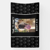 Ihre Hunde Foto Geburtstagsparty Personalisiert Banner (Vertikal)