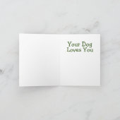 Ihre Hunde Lieben Sie Karte von Denis Gaston Art (Innenseite)