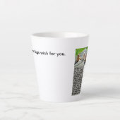 Ihre Hunde wünschen sich für Sie Latte Tasse (Vorderseite)