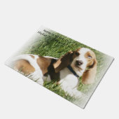 Ihre HundeFotofußmatte Fußmatte (Schrägansicht)