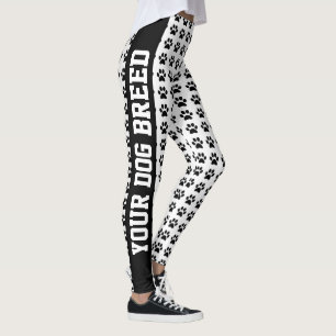 Ihre Hundezucht und -tatzen personifizieren Text Leggings