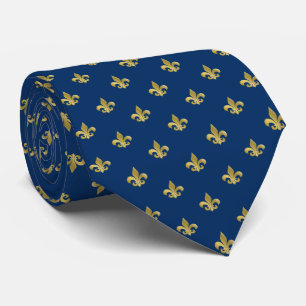 Ihre individuelle Farbe, Gold Fleur-de-lis-Halsban Krawatte