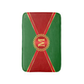 Ihre individuelle Mittelmatte in Rot und Grün Badematte (Vorderseite Vertikal)