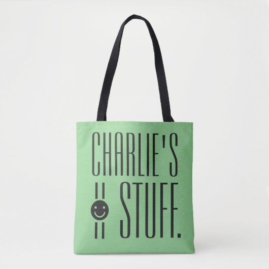 IHRE (individuelle Name & Farbe) STUFF-Taschen Tasche (Vorderseite)