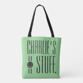 IHRE (individuelle Name & Farbe) STUFF-Taschen Tasche (Rückseite)