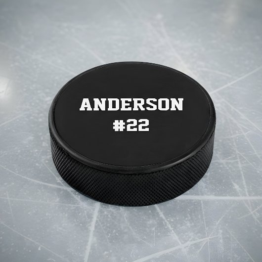 Ihre Individuelle Name-Nummer - Wählen Sie die Hin Eishockey Puck