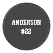 Ihre Individuelle Name-Nummer - Wählen Sie die Hin Eishockey Puck (Vorderseite)