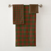 Ihre Initialen auf Bruce Clan tartan Badhandtuch Set (Insitu)