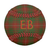 Ihre Initialen auf Bruce Clan tartan Baseball (Rückseite)