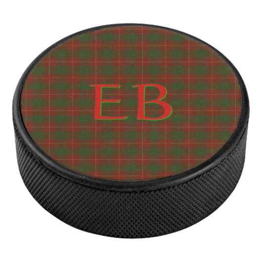 Ihre Initialen auf Bruce Clan tartan Eishockey Puck (3/4)