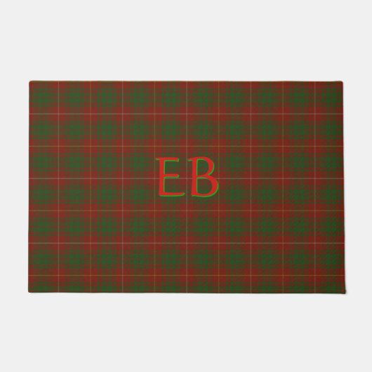 Ihre Initialen auf Bruce Clan tartan Fußmatte (Vorderseite)