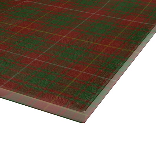 Ihre Initialen auf Bruce Clan tartan Schneidebrett (Ecke)