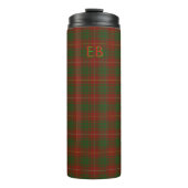 Ihre Initialen auf Bruce Clan tartan Thermosbecher (Vorderseite)