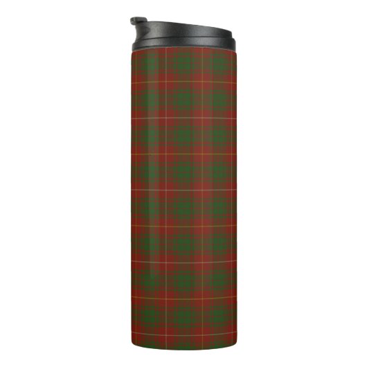 Ihre Initialen auf Bruce Clan tartan Thermosbecher (Nach rechts gedreht)