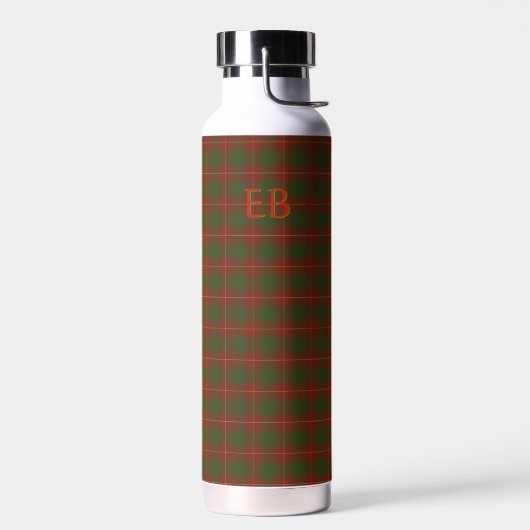 Ihre Initialen auf offiziell Bruce Clan tartan Trinkflasche (Links)