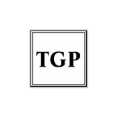 Ihre Initialen Gummistempel (Prägung)