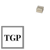 Ihre Initialen Gummistempel (Stempel)