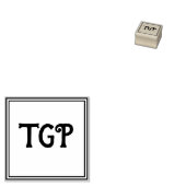 Ihre Initialen Gummistempel (Stempel)