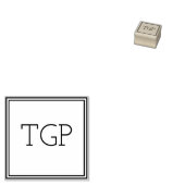 Ihre Initialen Gummistempel (Stempel)