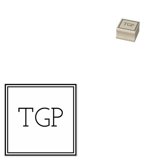 Ihre Initialen Gummistempel (Stempel)