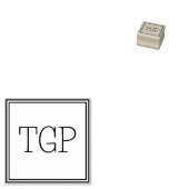 Ihre Initialen Gummistempel (Stempel)