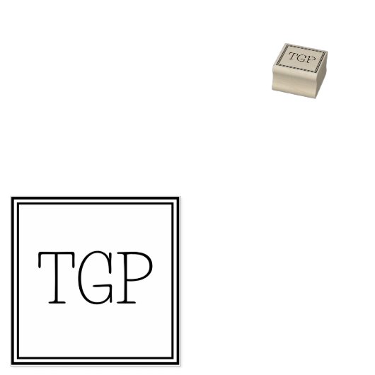 Ihre Initialen Gummistempel (Stempel)