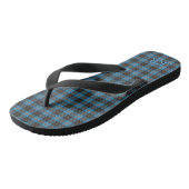 Ihre Initialen über Angus District Ancient Tartan Badesandalen (Schrägansicht)