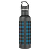 Ihre Initialen über Angus District Ancient Tartan Edelstahlflasche (Rückseite)